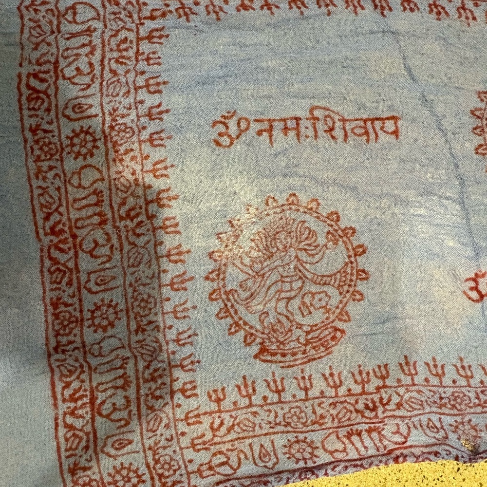 light blue cotton prayer shawl - Picture 2 of 6